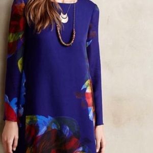 Anthropologie Leifsdottir Watercolor Dress